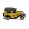 Homeroots 7" Yellow and Black Metal Hand Painted 1931 Yellow Taxi Model Car 489453 - alternate 2