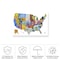 Trademark Fine Art Outdoor Canvas Art Design Turnpike License Plate Map USA 2 Wall Art for Patios, or Gardens ALI1261-OC3047WR - alternate 2
