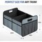 Simple Deluxe Car Trunk Organizer for SUV, Collapsible 2 Compartment 50L Automotive Storage Box with 5 Pocket, 60 AAORGNTRUNK2OXGRN - alternate 2