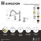Kingston Brass Double-Handle Widespread Kitchen Faucet, Polished Nickel KB1796BPLLS - alternate 2
