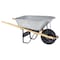 Corona Tools 6 Cu. Ft. Steel Wheelbarrow, Wood Handles, Pneumatic Tire WB13060 - alternate 1