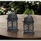 Homeroots Set of Two Black Metal Celestial Tabletop Lantern Candle Holders, 2PK 533265 - alternate 2