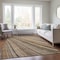 Homeroots 9' X 12' Taupe Beige And Brown Striped Washable Indoor Outdoor Area Rug 615023 - alternate 2