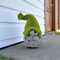 Homeroots 14in Gray And Green Polyresin Gnome Outdoor Statue 526884 - alternate 2