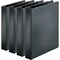 Business Source Basic Round Ring Binders, Black, 4PK BSN28552BD - alternate 1