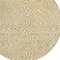 Homeroots 8' Gold And Beige Round Abstract Washable Indoor Outdoor Area Rug 598964 - alternate 3