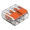 Wago Lever Wire Connector, 12 AWG Max, 3 Port, Transparent, Polycarbonate Insulation, 600 V, 20 A 221-413/K194-4045/000-100 - alternate 1