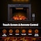 Edendirect 32.99-in W Black Wall mount LED Wall-mount Electric Fireplace with Remote Control Included ZR-EF30T - alternate 4