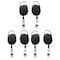 Sicurix Quick Clip Oval ID Badge Reel, Black, 6PK 68754 - alternate 1