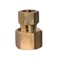Everflow 5/8" O.D. COMP x 3/4" FIP Reducing Adapter Pipe Fitting, Lead Free Brass C66R-5834-NL - alternate 1