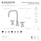 Kingston Brass Widespread Bathroom Faucet with Brass Pop-Up, Antique Brass FSC893ZXAB - alternate 2