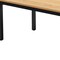 Homeroots 46" Natural and Black Wood and Iron Dining Table 635737 - alternate 2