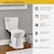 American Standard Astute VorMax Right Height Wht Elongated Bowl 1.28 GPF Complete Toilet 727AA121.020 - alternate 2