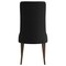 Leisuremod Elm Collection Modern Wooden Dining Chair In Black Velvet EC23BLF - alternate 2