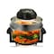 Megachef Multipurpose Countertop Halogen Oven Air Fryer/Rotisserie/Roaster in Black MCAI-860B - alternate 1