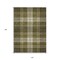 Homeroots 10' X 14' Olive Green Gold And Brown Plaid Washable Indoor Outdoor Area Rug 596356 - alternate 3