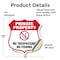 Signmission Private Property Shield Sign No Trespass, 12 Inch X 12 Inch, Vinyl Decal SHI-D-12-447 - alternate 2