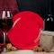 Smarty Had A Party 7.5" Solid Red Holiday Round Disposable Plastic Appetizer/Salad Plates (120 Plates), 120PK 117R-CASE - alternate 3