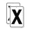 Signmission Sign with Letter X, 12'' X 18'' 2 Signs, Heavy Gauge Aluminum, 2PK A-1218-2PACK-22918 - alternate 1