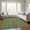 Homeroots 8' X 10' Olive Green And Lime Green Striped Washable Indoor Outdoor Area Rug 615064 - alternate 3