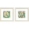 Homeroots Set Of Two Candy Tropicals II Distressed White Framed Wall Art, 2PK 649311 - alternate 1