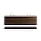 James Martin Vanities Allamari 72" Double Vanity, Sable w/ 3 CM Siberian Silestone Top D640-V72-SBL-WSFR - alternate 1