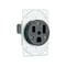 Pass & Seymour 6-50r, 50A, 250V, 2 Pole, 3 Wire, Flush Mount, Grounding 3804CC6 - alternate 2