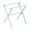 Homeroots White Folding Luggage Rack With White Straps 489580 - alternate 3