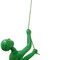 Homeroots 6" X 3" Green Resin Climbing Man Hanging Dimensional Sculpture 358138 - alternate 2