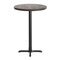 Flash Furniture Bennett 30 in Round Solid Wood Indoor Tabletop in Dark Brown with 22 in x 22 in Bar Height GSF-RD30-DKBRN-T2222B-GG - alternate 2