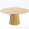 Homeroots 60" Brown Solid Wood Pedestal Base Round Top Dining Table 721028 - alternate 1