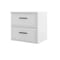 Homeroots 32" White Wood Freestanding Bathroom Vanity With White Sink And Two Drawers 627375 - alternate 2