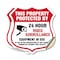 Signmission Video Surveillance Shield Sign This Prop, 4 inch X 4 inch, Vinyl Decal, 2PK SHI-D-2PACK-4-470 - alternate 1