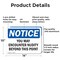 Signmission You May Encounter Nudity Beyond This Point, 14 Inch X 10 Inch, Aluminum Metal Sign, 2PK OS-2PACK-NS-A-1014-L-19094 - alternate 4