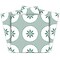 Homeroots 12" X 12" Light Sage And White Circle Flower Peel and Stick Removable Tiles 556395 - alternate 1