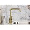 Kingston Brass Bridge Kitchen Faucet with Brass Sprayer, Brushed Brass KS8287CTLBS - alternate 2