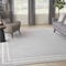 Homeroots 8' X 10' Gray And Ivory Indoor Outdoor Area Rug 545526 - alternate 3