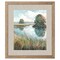 Homeroots Riverside View Watercolor Waterscape Distressed Frame Wall Art 558345 - alternate 1