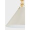 Hudson Valley Lighting Painted No. 2 Pendant in Aged Brass/Off-White by Mark D. Sikes MDS352L-AGB/OW - alternate 3