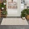 Homeroots 3' X 4' Gray and Ivory Floral Indoor Outdoor Area Rug 527645 - alternate 2