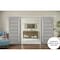 Sartodoors Double Barn Interior Door, 64" x 80", Gray QUADRO4088DB-S-SSS-64 - alternate 2