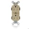 Leviton Straight Blade Receptacle, 5-15R, 15 A, 125V AC, Self-Grounded MT562-2SI - alternate 1