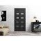 Sartodoors Sliding Closet Bi-fold Doors Black Solid Core Modern Interior QUADRO4113BF-BLK-84 x 80 (2* 42x80) - alternate 2