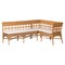 Bali & Pari Oxford Bohemian Light Honey Rattan 2-Piece Dining Nook Bench Set 258-14174-14175-ZORO - alternate 1