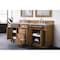 James Martin Vanities Bristol 72'' D Vanity, Saddle Brown w/ Jasmine Pearl Silestone Top w/FreePower Wireless Charger 157-V72-SBR-FEJP - alternate 2