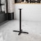 Flash Furniture Beverly 23.5'' x 29.5'' Restaurant Table X-Base with 3'' Dia. Bar Height Column XU-T2230-BAR-GG - alternate 3