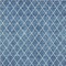 Homeroots 3' X 5' Denim Blue And Ivory Geometric Washable Indoor Outdoor Area Rug 596093 - alternate 2