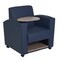 Regency Nova Tablet Arm Chair w/ Storage- Navy Blue/Noble Oak 7701NOBE - alternate 2