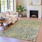 Homeroots 10' X 14' Olive Green And Gray Abstract Washable Indoor Outdoor Area Rug 631956 - alternate 3