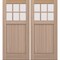 Doornmore CRF-P1G6, 74.5" x 82" ( 2x36" Door) Left Hand, Mahogany SDL 6 Lite Exterior Door CRF-P1G6-SW-3680_2_LI - alternate 1